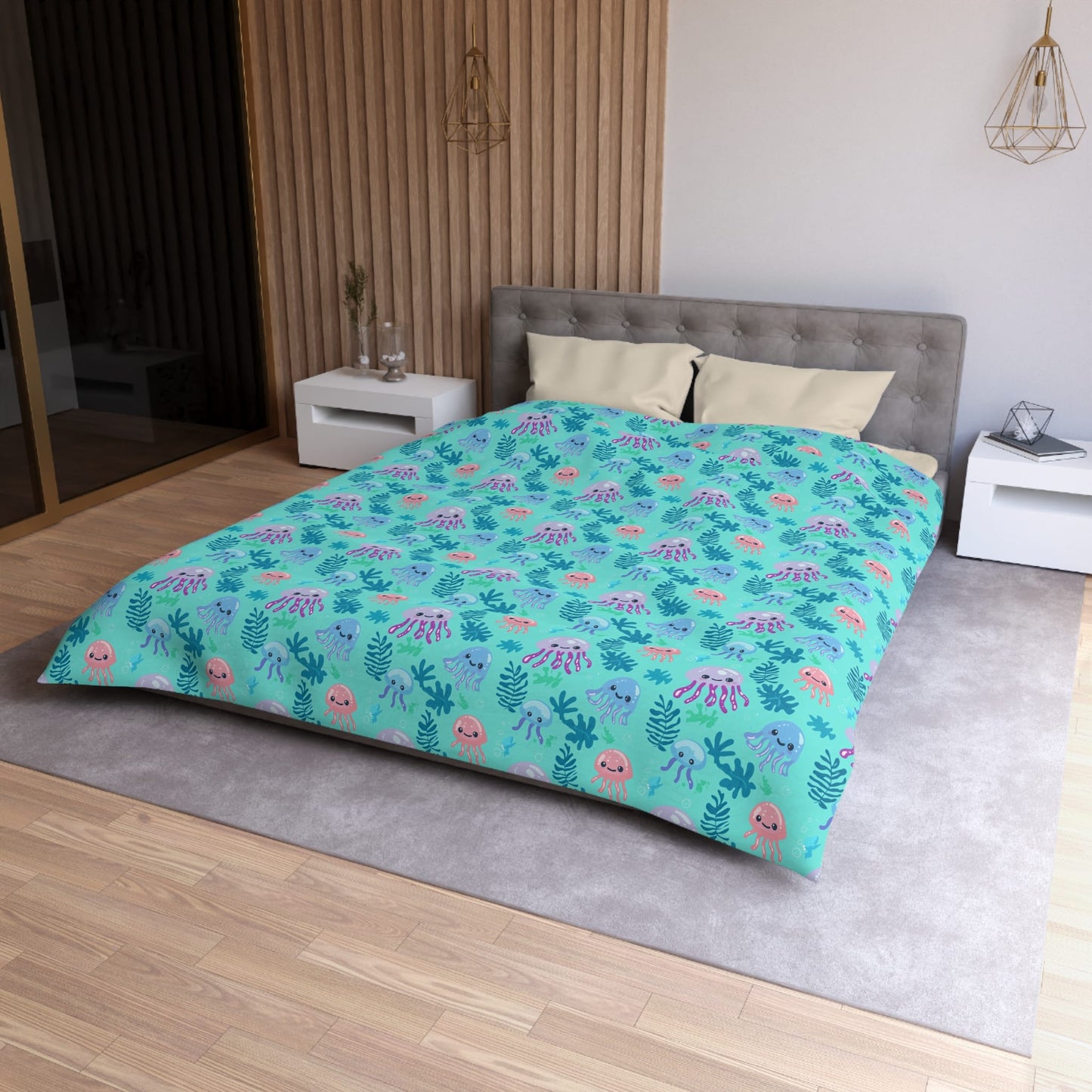 Jellyfish Daydreams Microfiber Duvet Cover