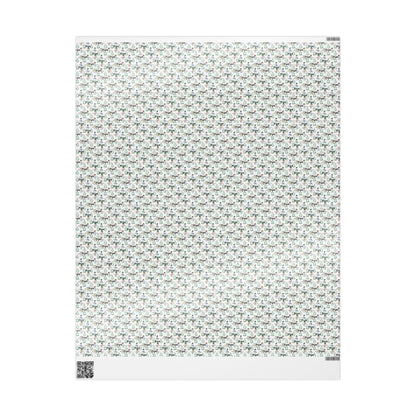 Custom Name Trees & Snowmen Wrapping Papers (Megan)