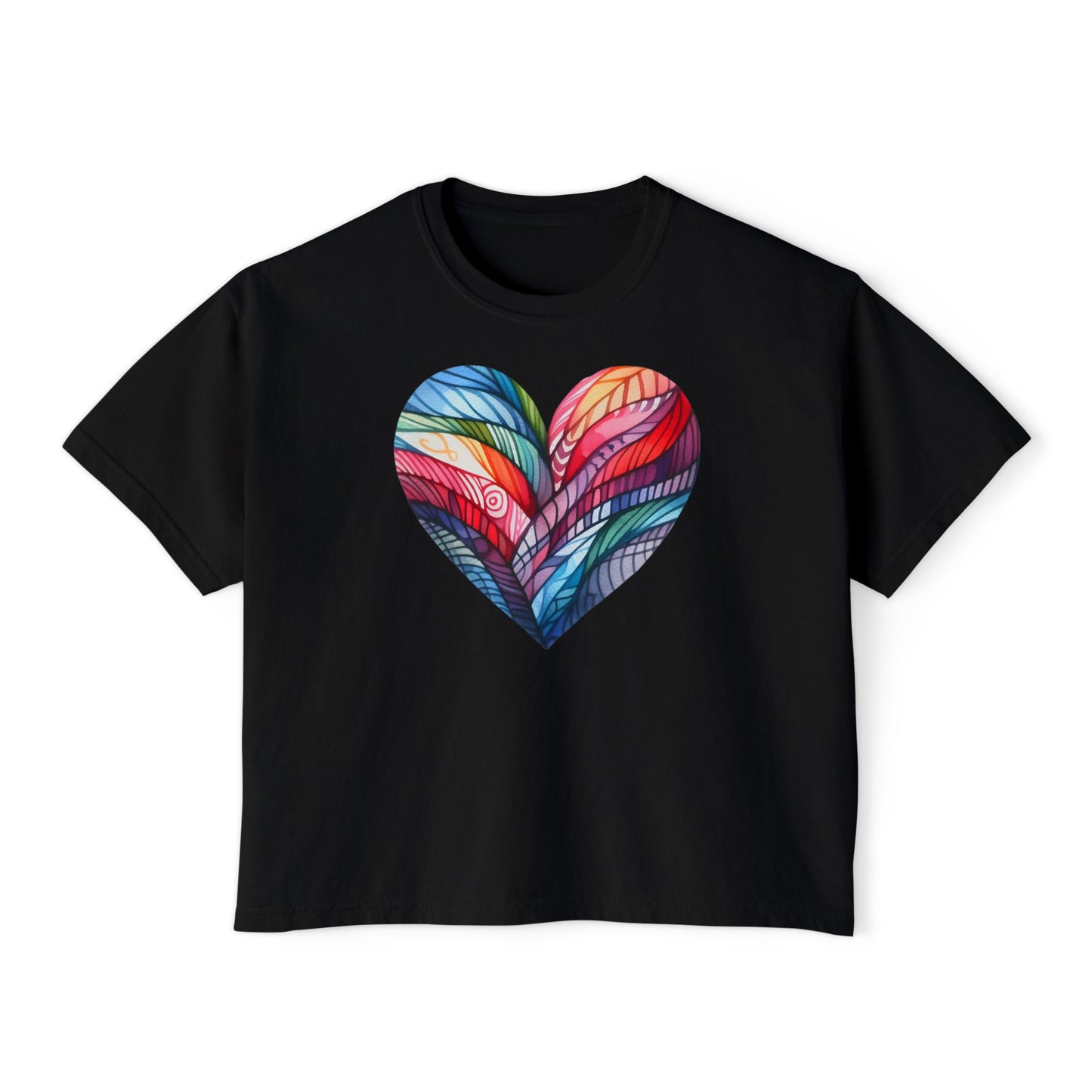 Heart of Many Colors Women's Boxy Tee