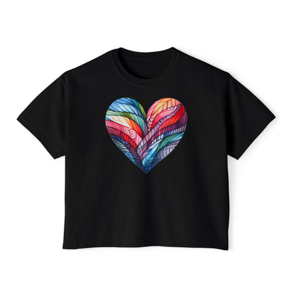 Heart of Many Colors Women's Boxy Tee