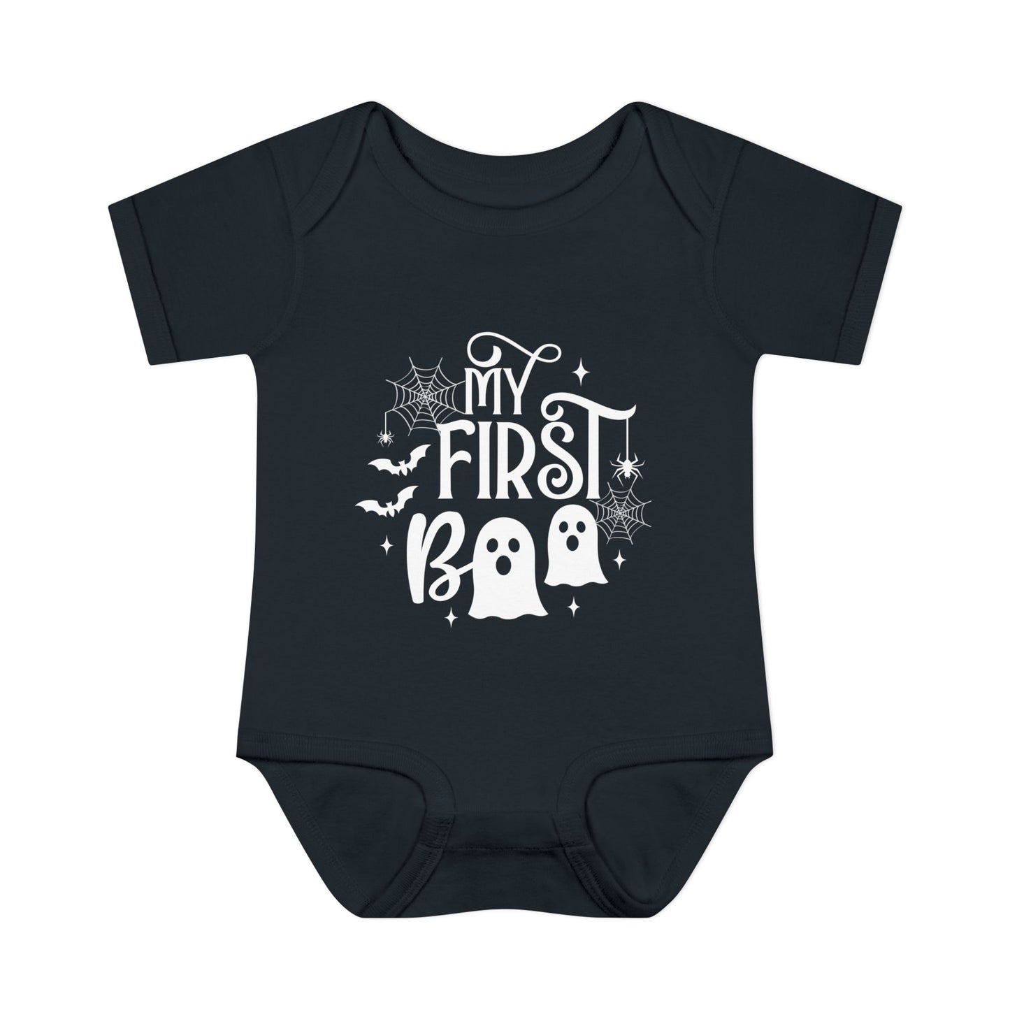 My First Boo Infant Baby Rib Bodysuit