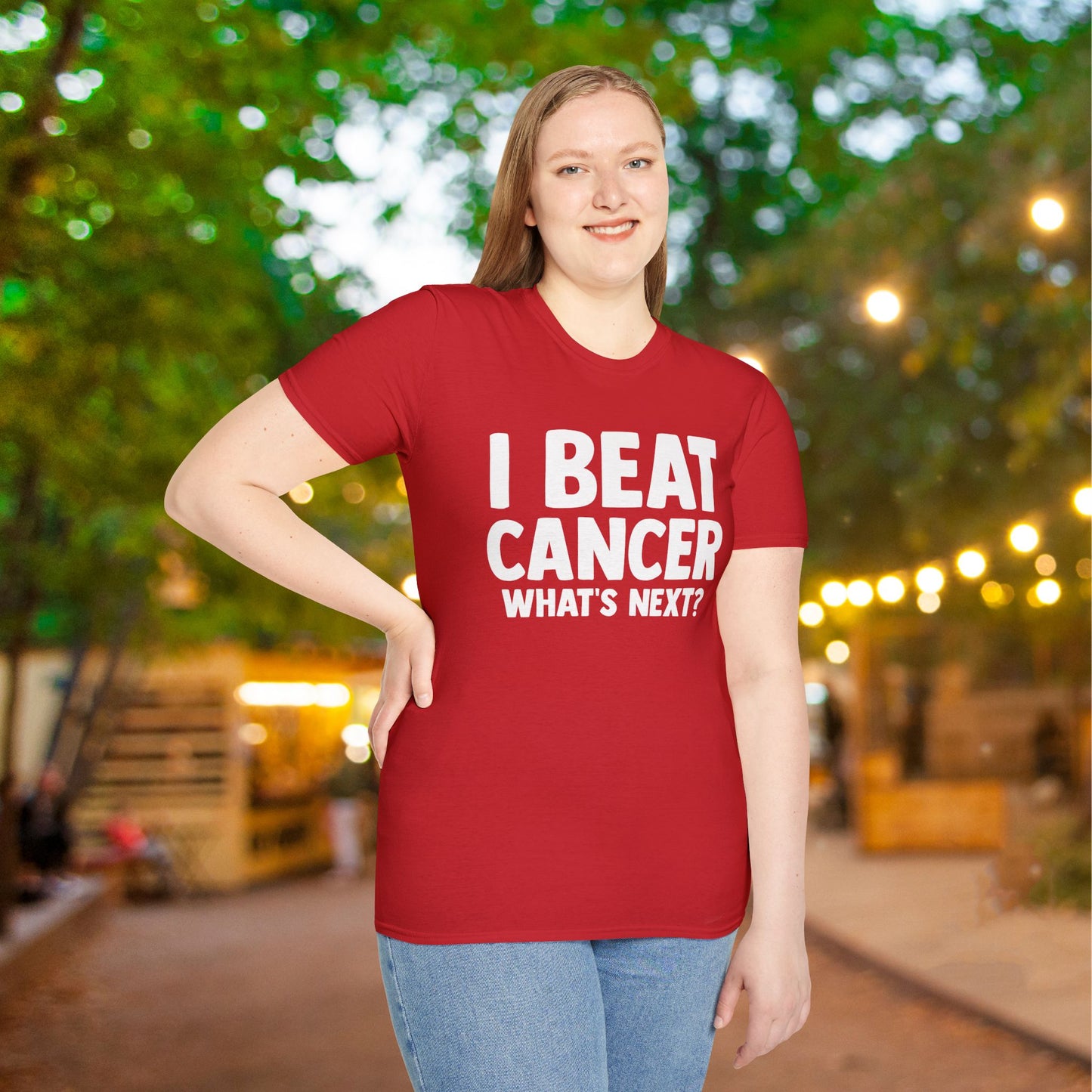 I Beat Cancer What's Next? Adult T-shirt
