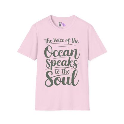 The Voice of the Ocean Speaks to the Soul Adult T-shirt