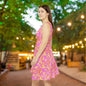 Sunset Sorbet Camo Women's Skater Dress