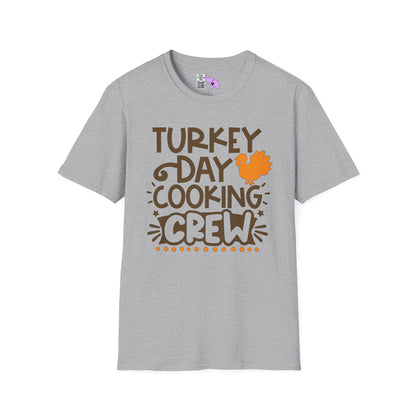 Turkey Day Cooking Crew Adult T-shirt