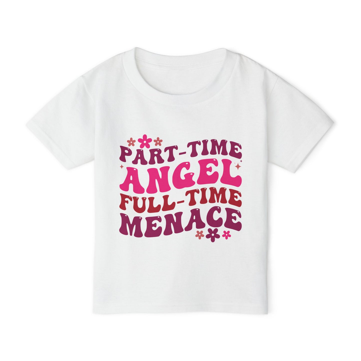 Part Time Angel Full Time Menace  Heavy Cotton™ Toddler T-shirt