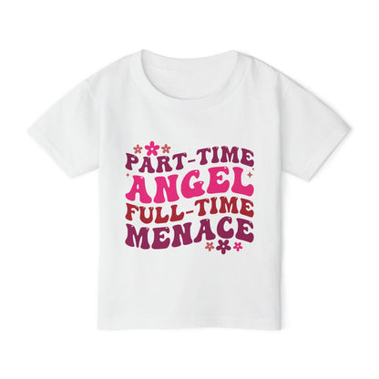 Part Time Angel Full Time Menace  Heavy Cotton™ Toddler T-shirt