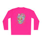 Neon Sugar Skull Adult Long Sleeve Tee