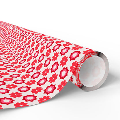 Scarlet Star Garden Wrapping Paper