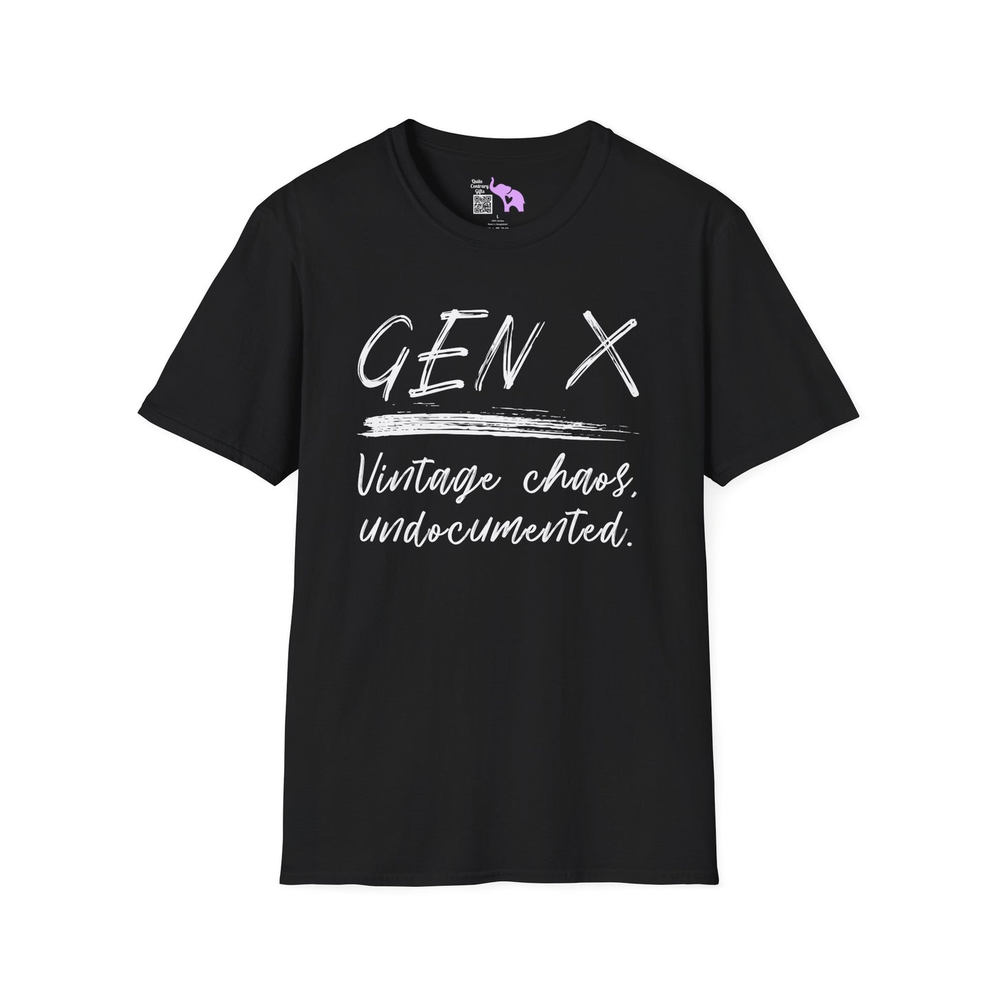 Gen X Vintage Chaos, Undocumented Adult T-shirt