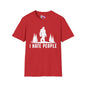 Bigfoot: I Hate People Adult T-shirt