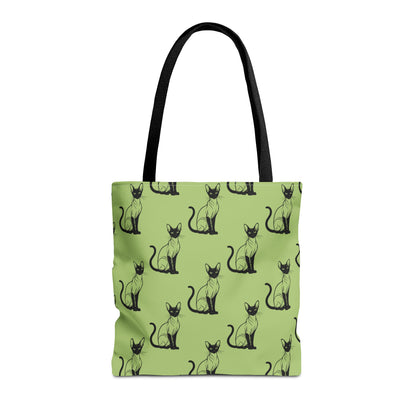 Siamese Charm – Sage Garden Canvas Tote Bag