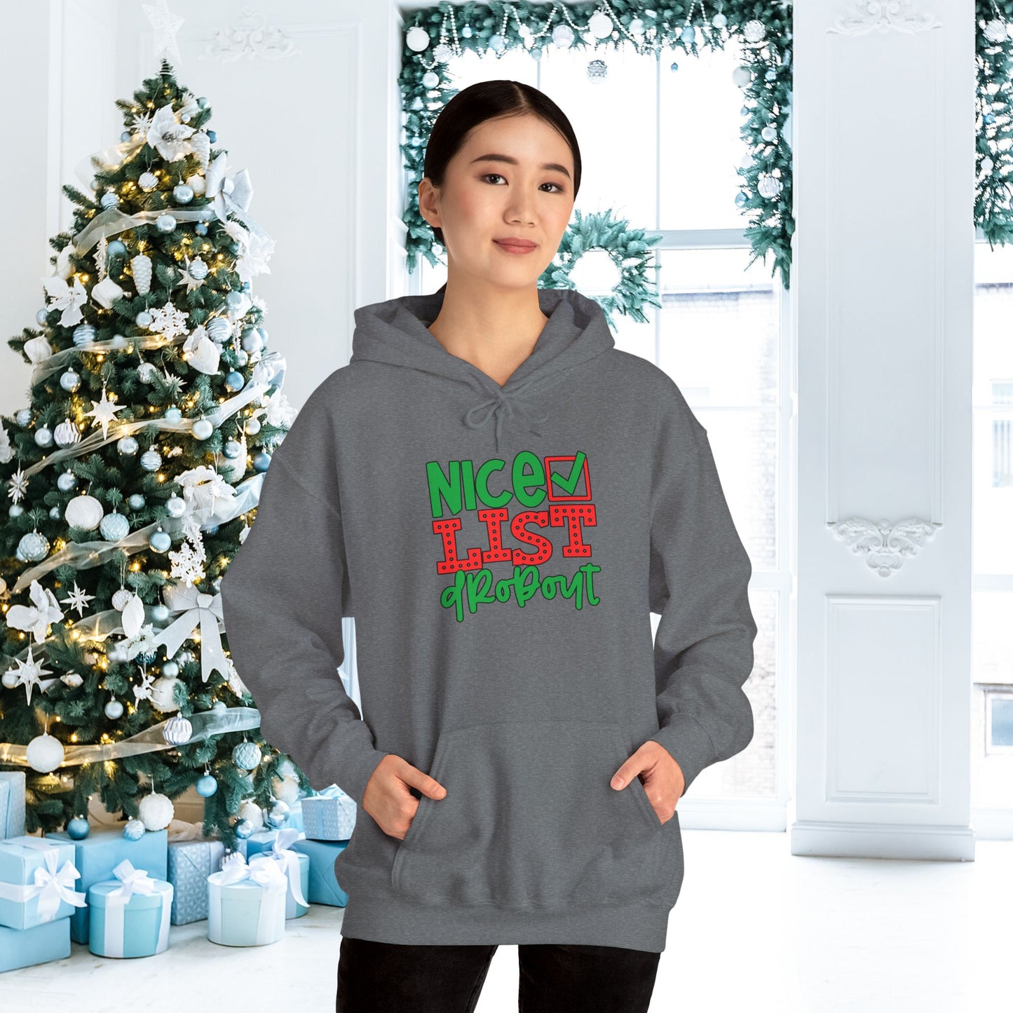 Nice List Dropout Adult Heavy Blend™ Hooded Sweatshirt