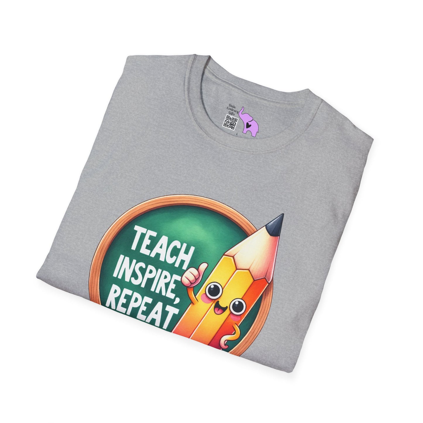 Teach Inspire Repeat Adult T-shirt