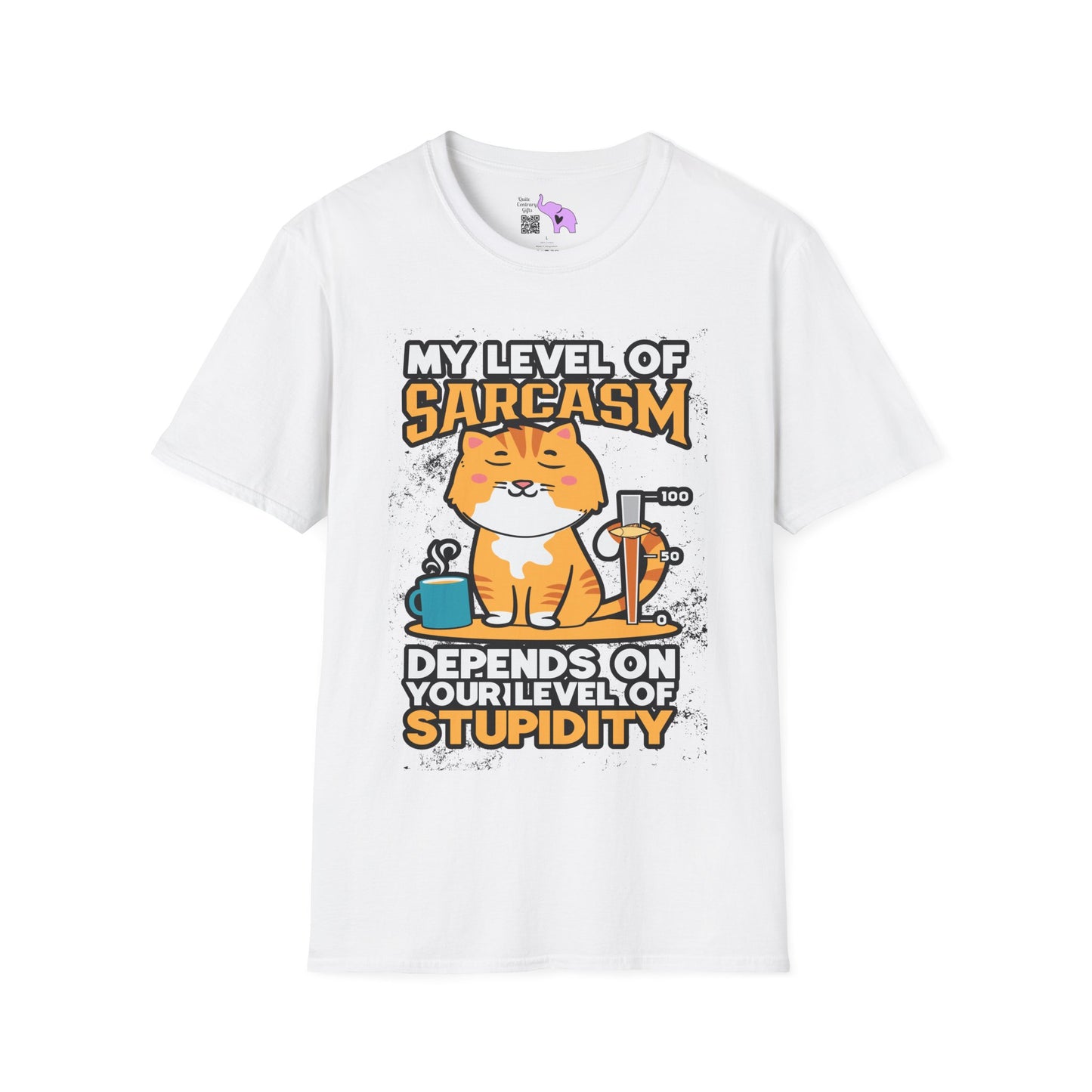 My Level of Sarcasm Adult T-shirt