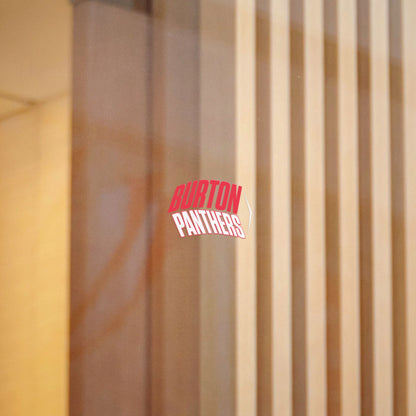 Burton Panthers (Angled, White) Decal