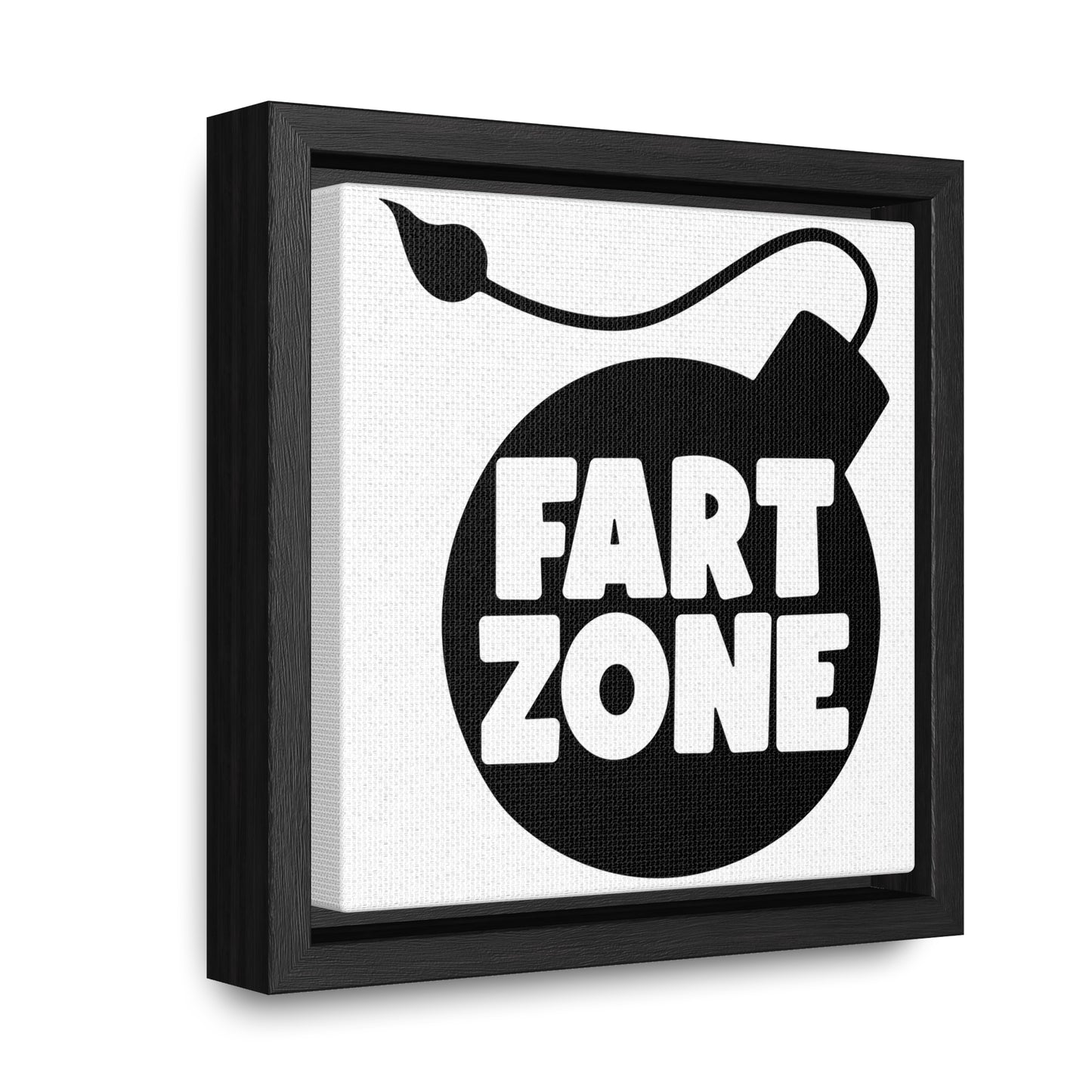 Fart Zone Canvas Wraps, Square Frame