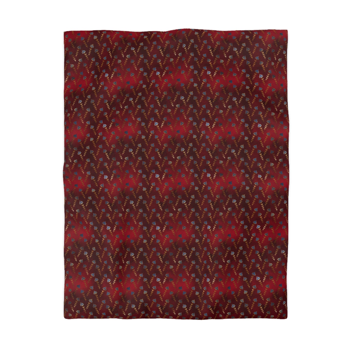 Ruby Night Blossoms Duvet Bedding Set