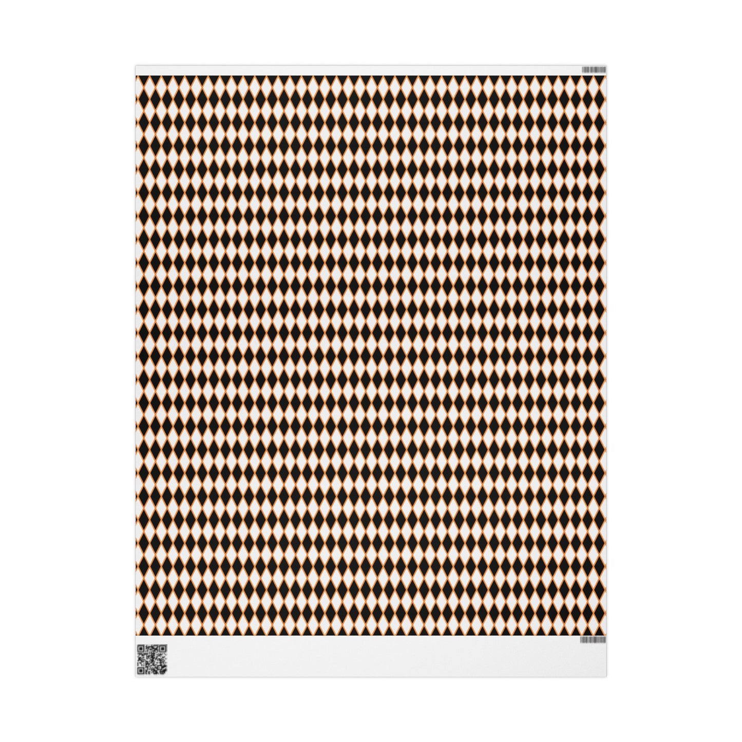 Midnight Ember Harlequin Wrapping Paper