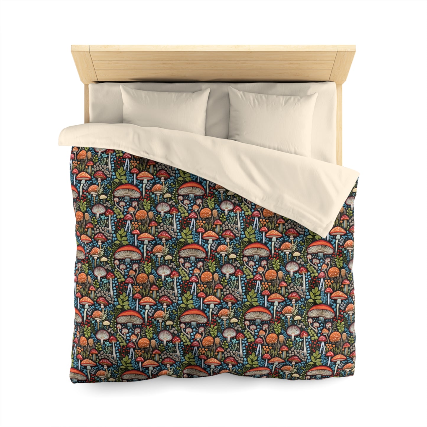 Shroom Bloom Microfiber Duvet Cover