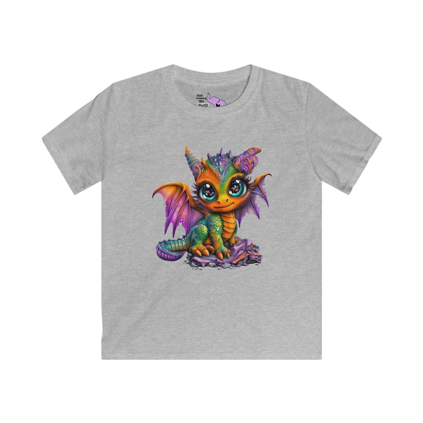 Colorful Baby Dragon Youth Softstyle Tee