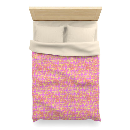 Sunset Sorbet Camo Microfiber Duvet Cover