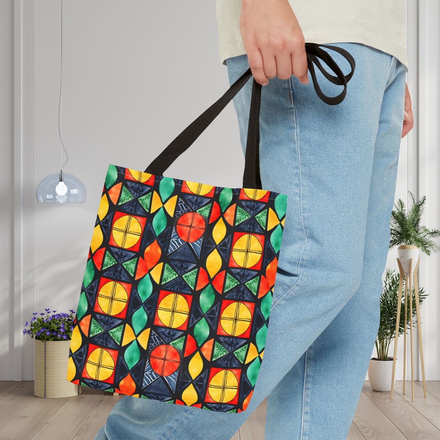 Candlelight Burst Canvas Tote Bag