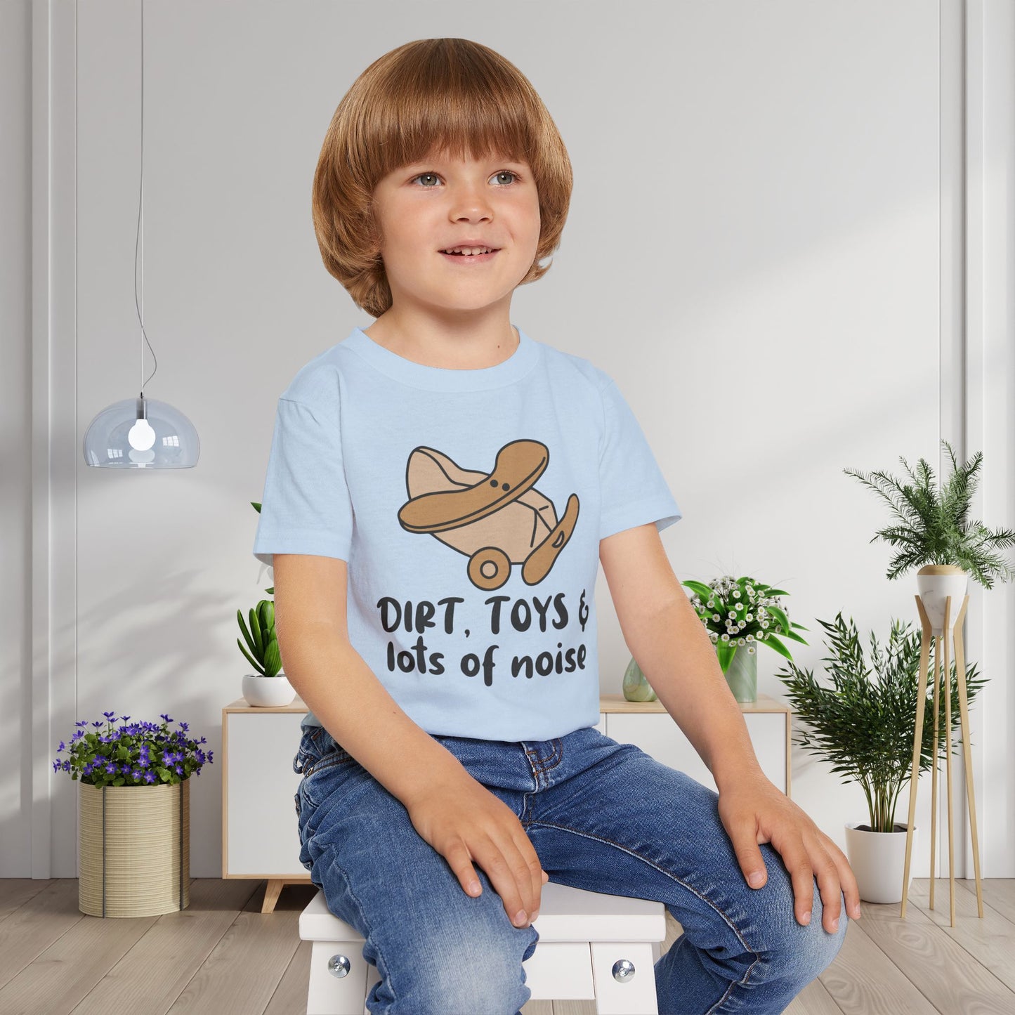 Dirt, Toys, & Lots of Noise Heavy Cotton™ Toddler T-shirt