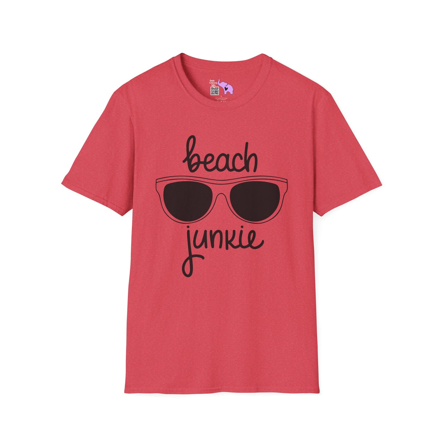 Beach Junkie Adult T-shirt