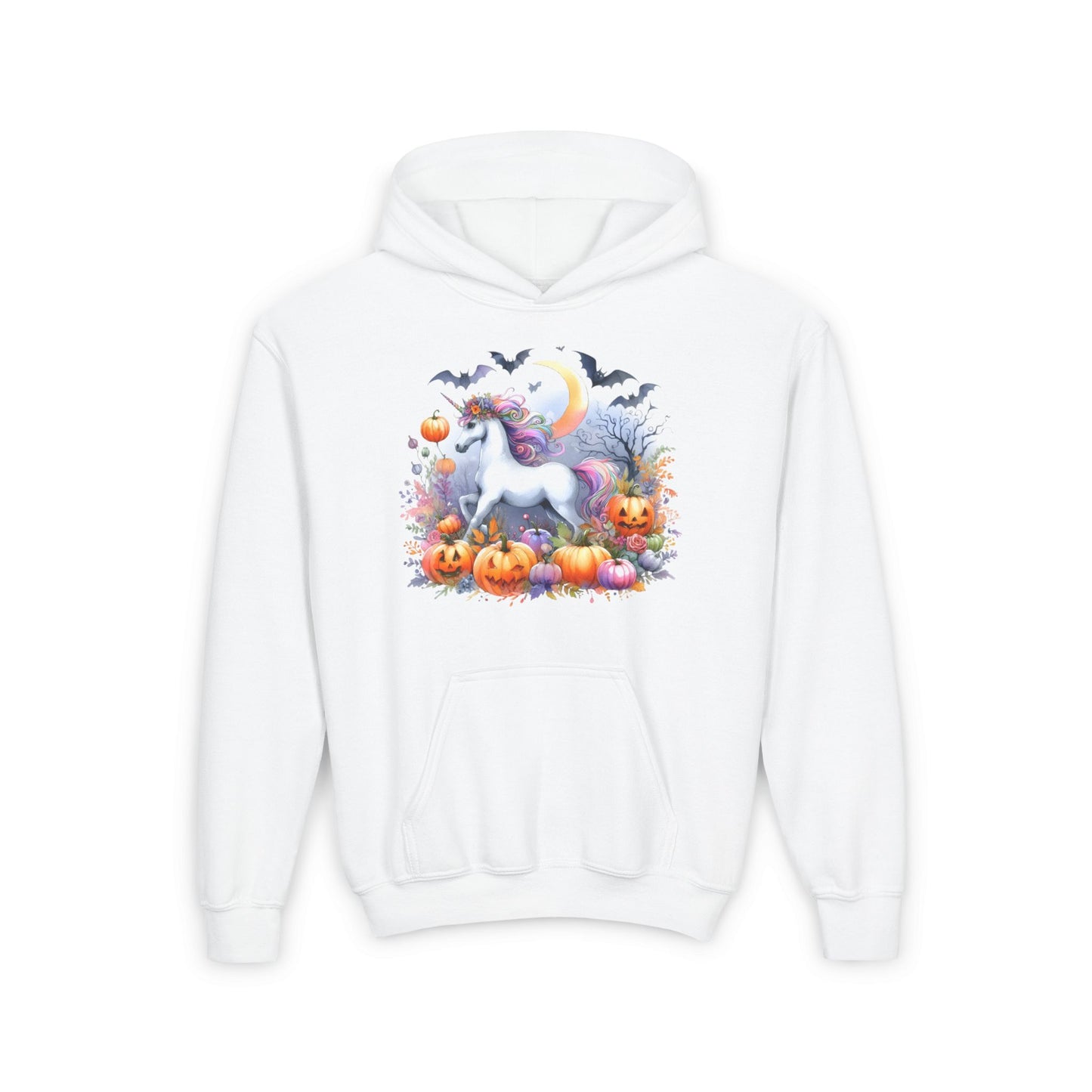 Halloween Unicorn Youth Heavy Blend Hoodie