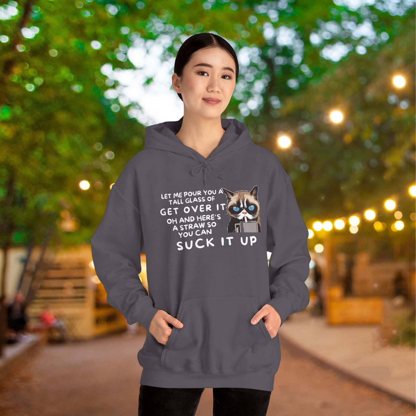 Let Me Pour You A Tall Glass of Get Over It... Adult Heavy Blend™ Hoodie