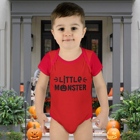 Little Monster Infant Baby Rib Bodysuit