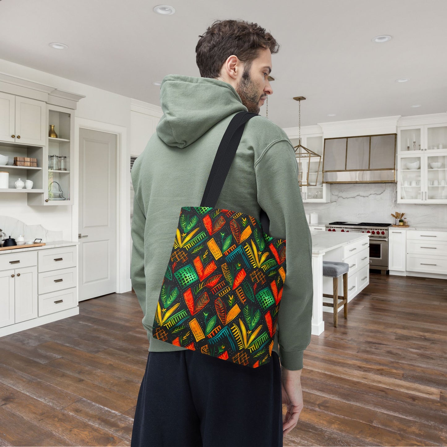 Kujichagulia Waves Canvas Tote Bag