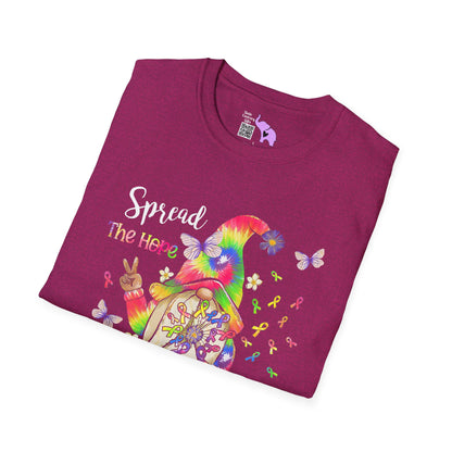 Gnome Spread the Hope Find the Cure All Colors 17 Adult T-shirt