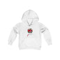 White Candy Cane Kitten Youth Hoodie