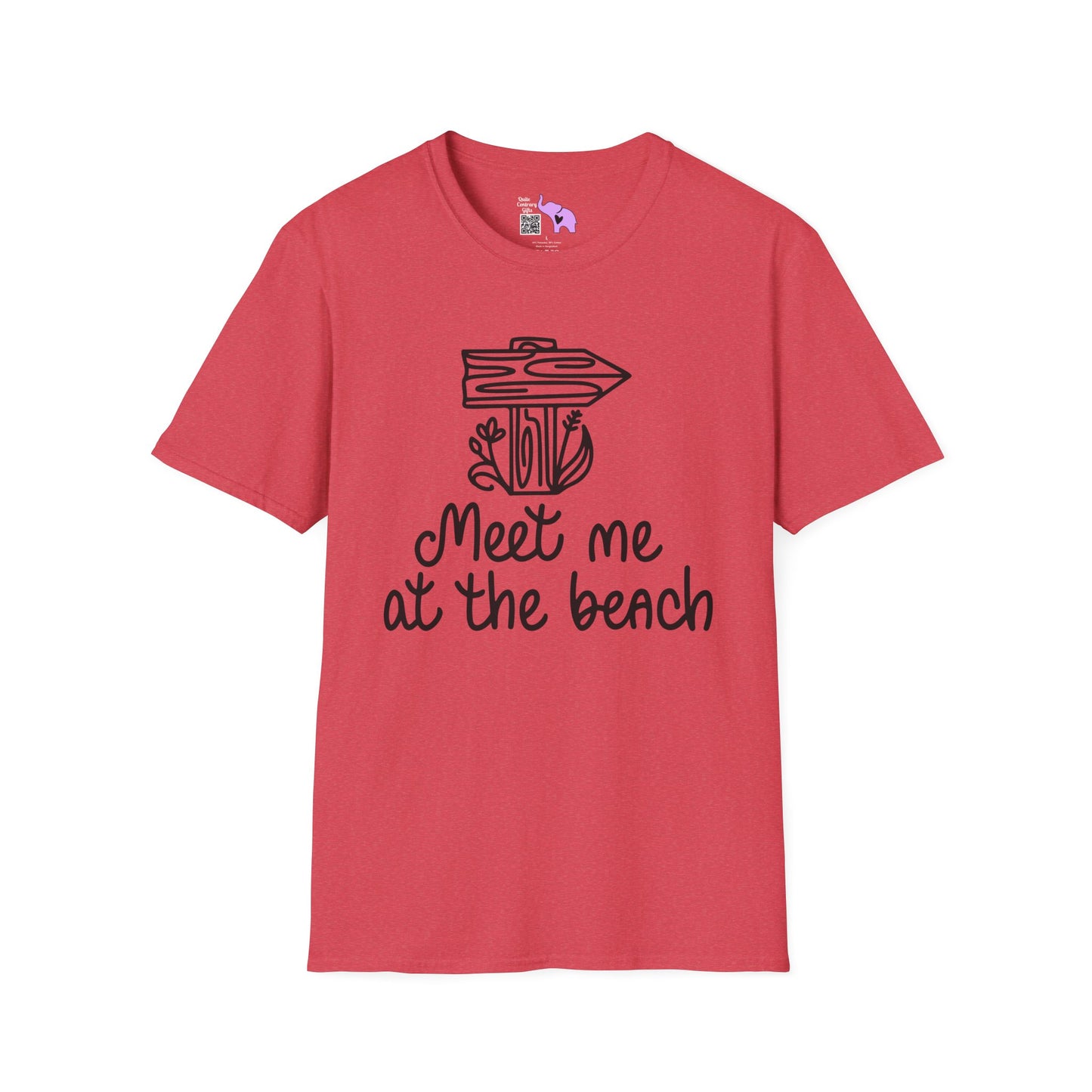 Meet Me At The Beach Adult T-shirt