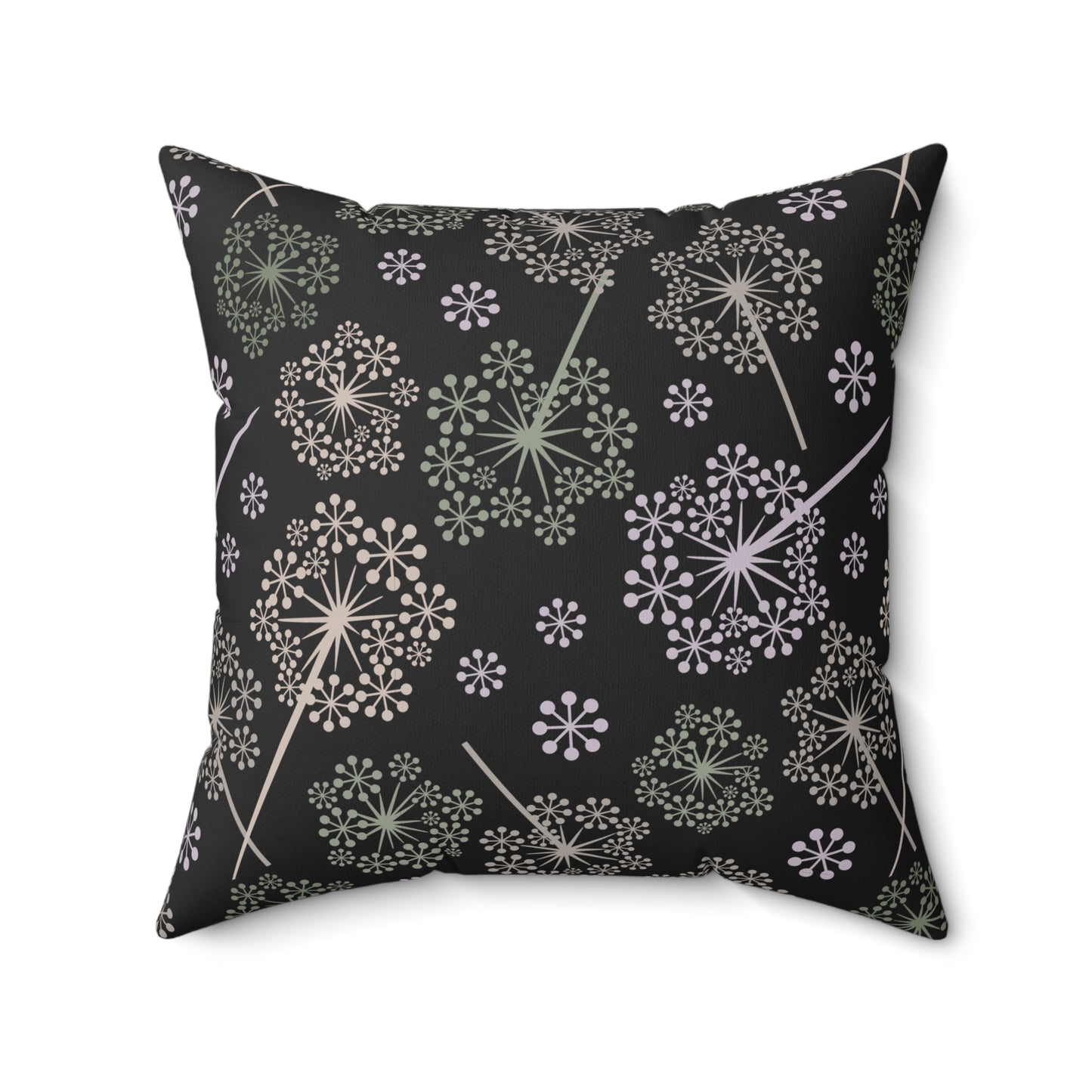 Dandelion Nightfall Throw Pillow