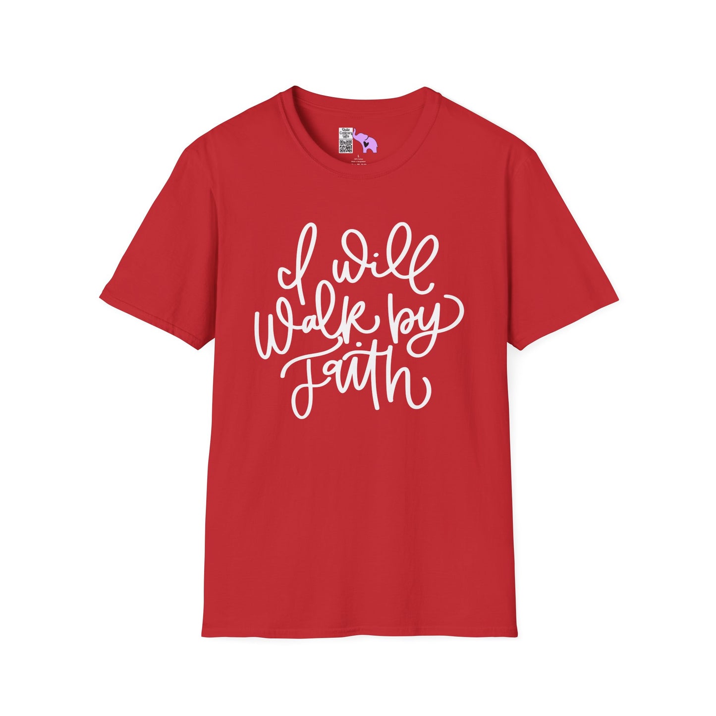 I Will Walk by Faith Adult T-shirt
