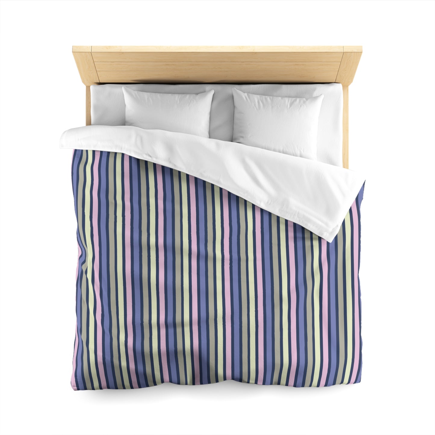 Earthy Stripes Microfiber Duvet Cover
