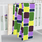 Chunky Colorful Blocks Sherpa Fleece Blanket