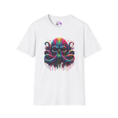 Colorful Skeleton Octopus T-shirt