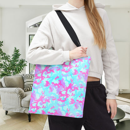 Cotton Candy Camo Canvas Tote Bag