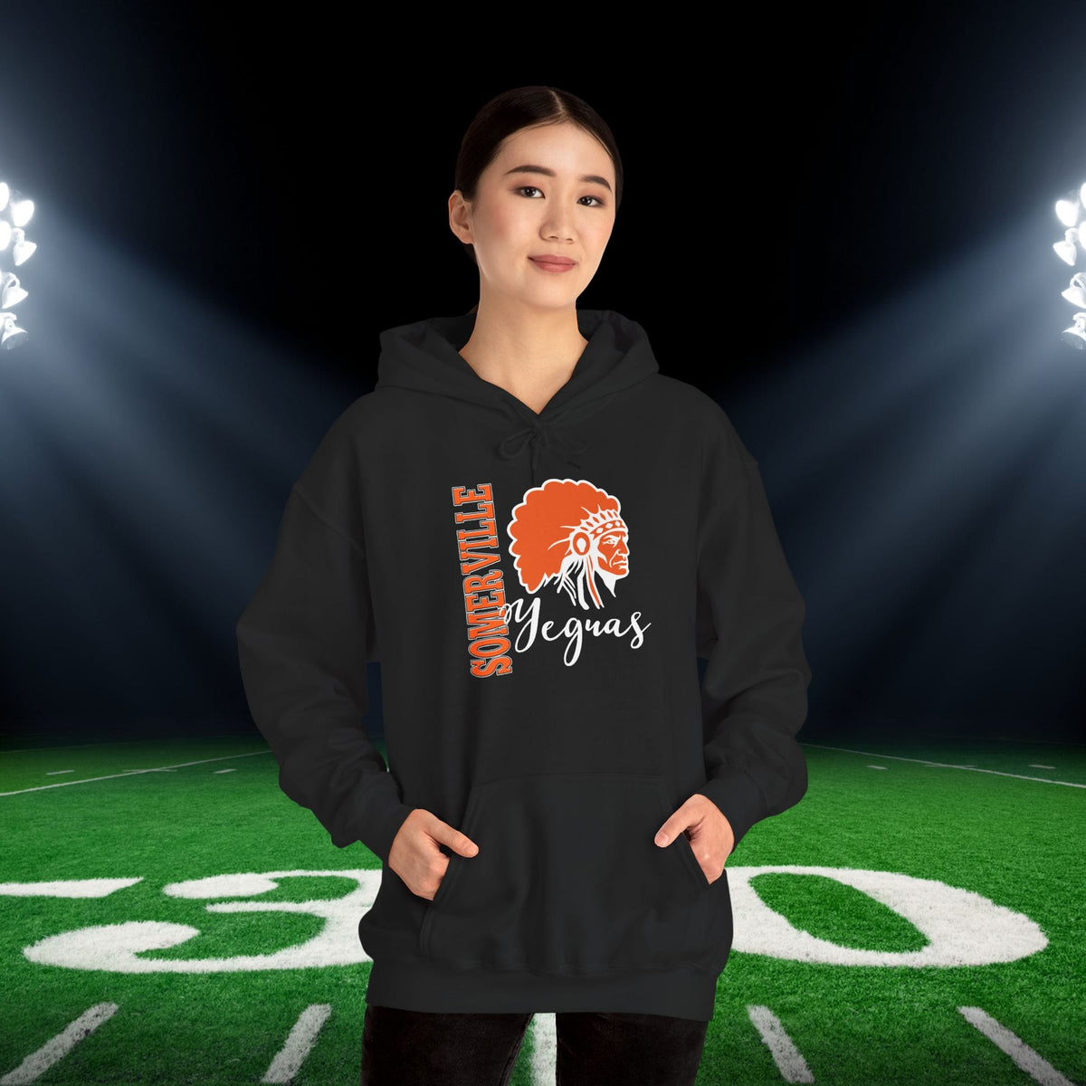 Somerville Vertical Fury Adult Heavy Blend™ Hooded Sweatshirt