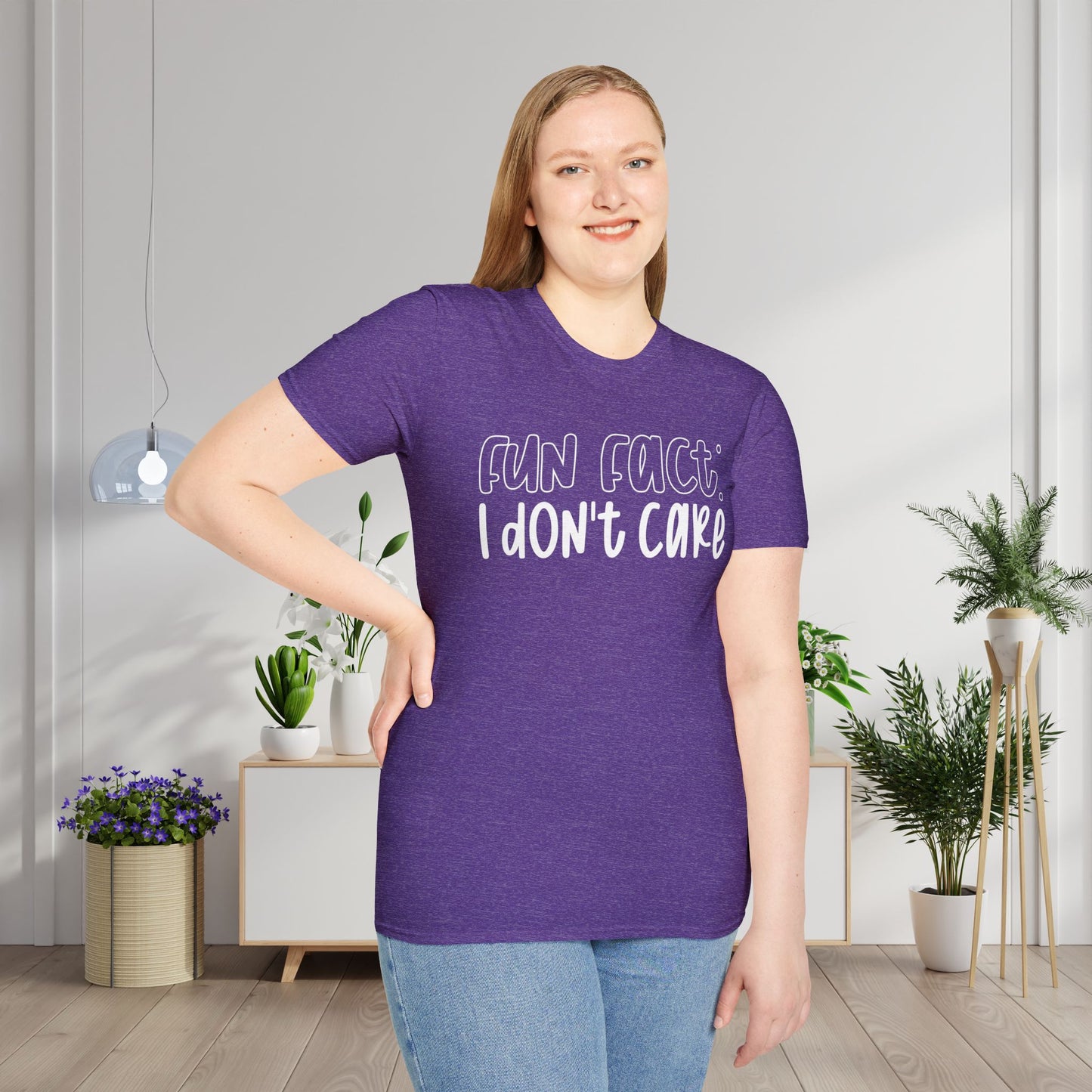 Fun Fact I Don't Care Adult T-shirt