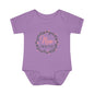 Pink Milestone Wreath Onesie-Nine Months