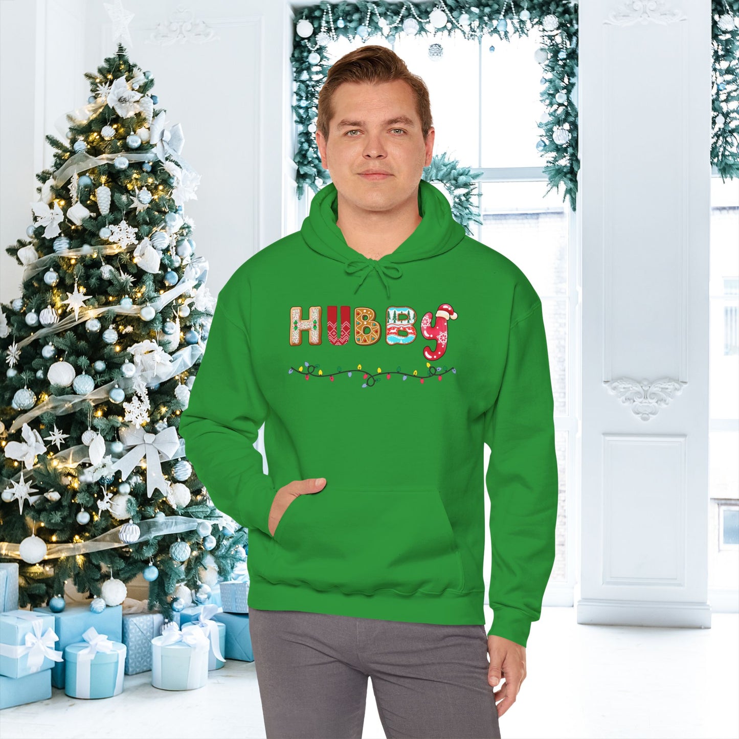 Christmas Hubby Adult Heavy Blend™ Hooded Sweatshirt