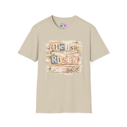 He Is Risen (Lace Collage) Adult T-shirt