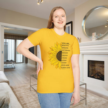 You Are... (Sunflower) Adult T-shirt