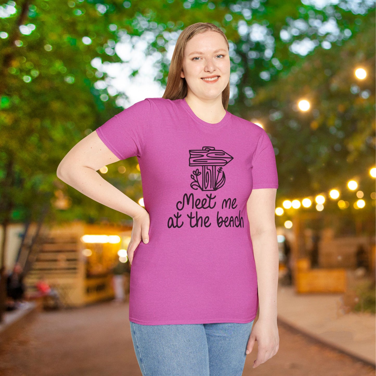 Meet Me At The Beach Adult T-shirt