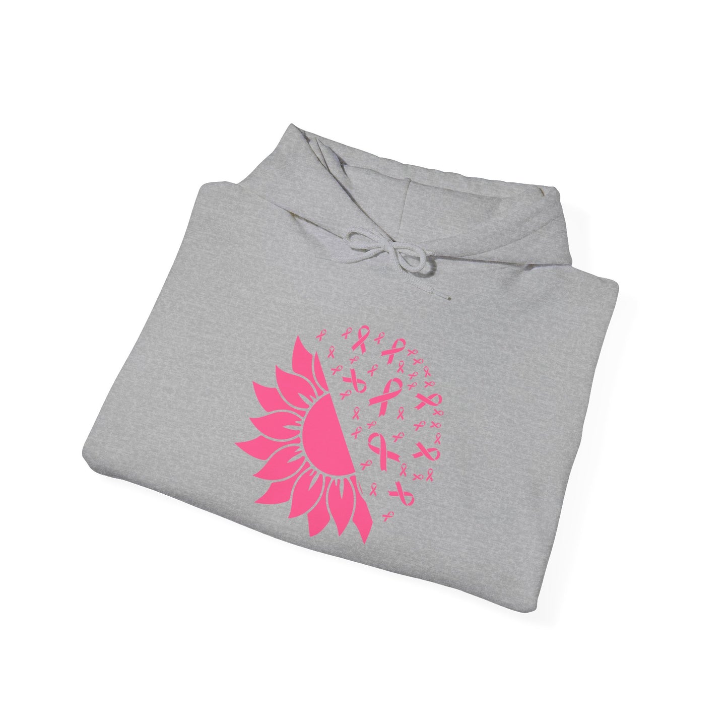 Sunflower & Butterflies Breast Cancer Awareness Adult Heavy Blend™ Hoodie